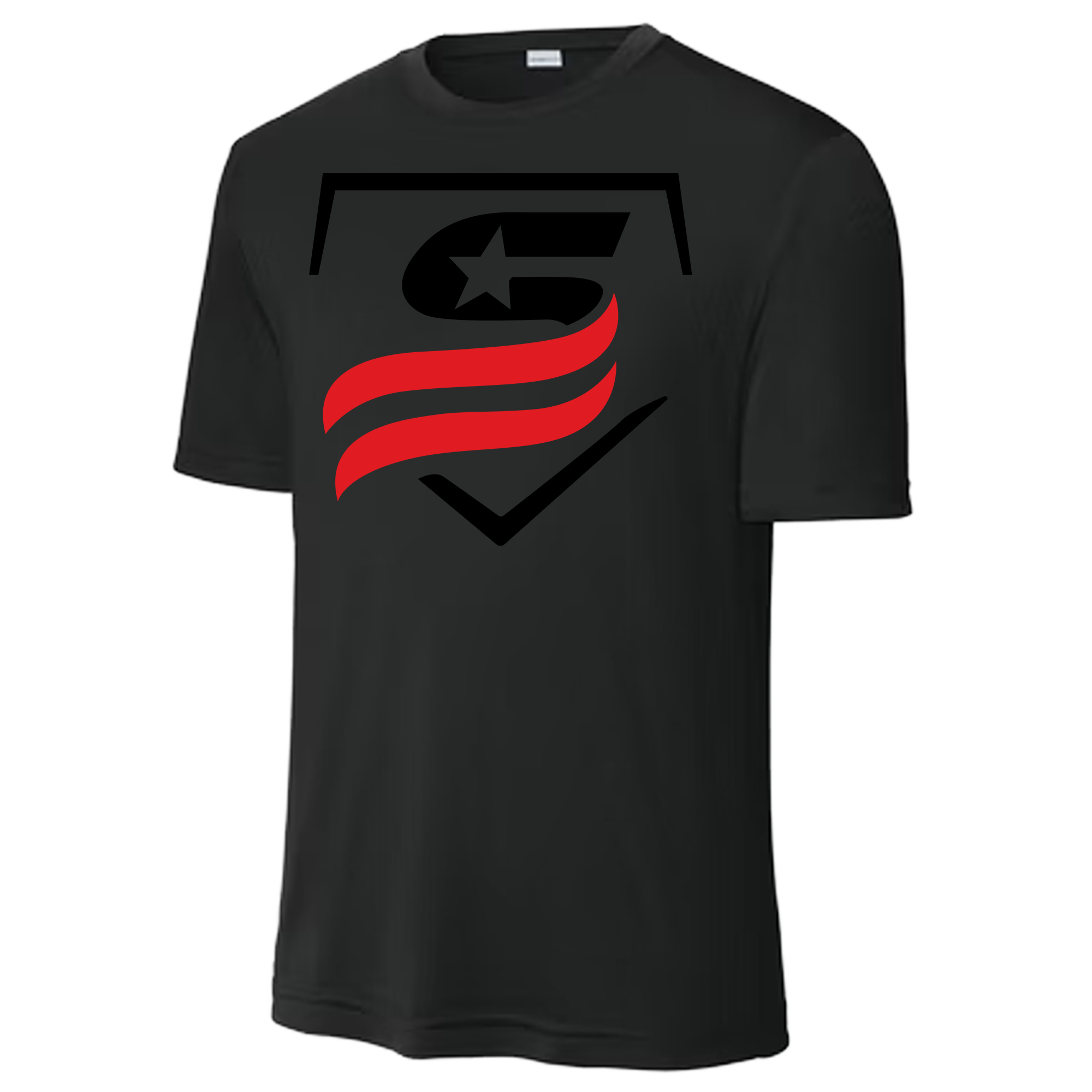 USSSA Black Iconic Dri-Fit Crew Neck