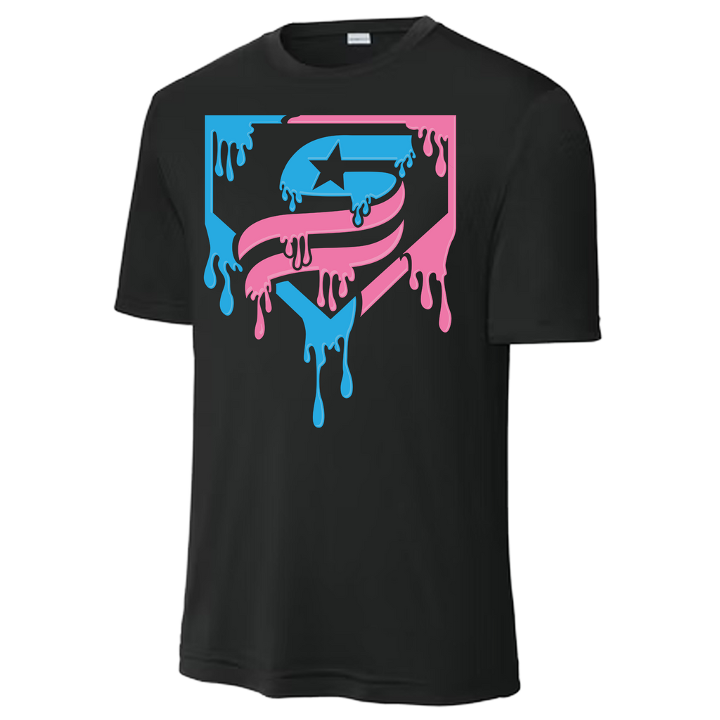 USSSA Cotton Candy Drip Dri-Fit Crew Neck
