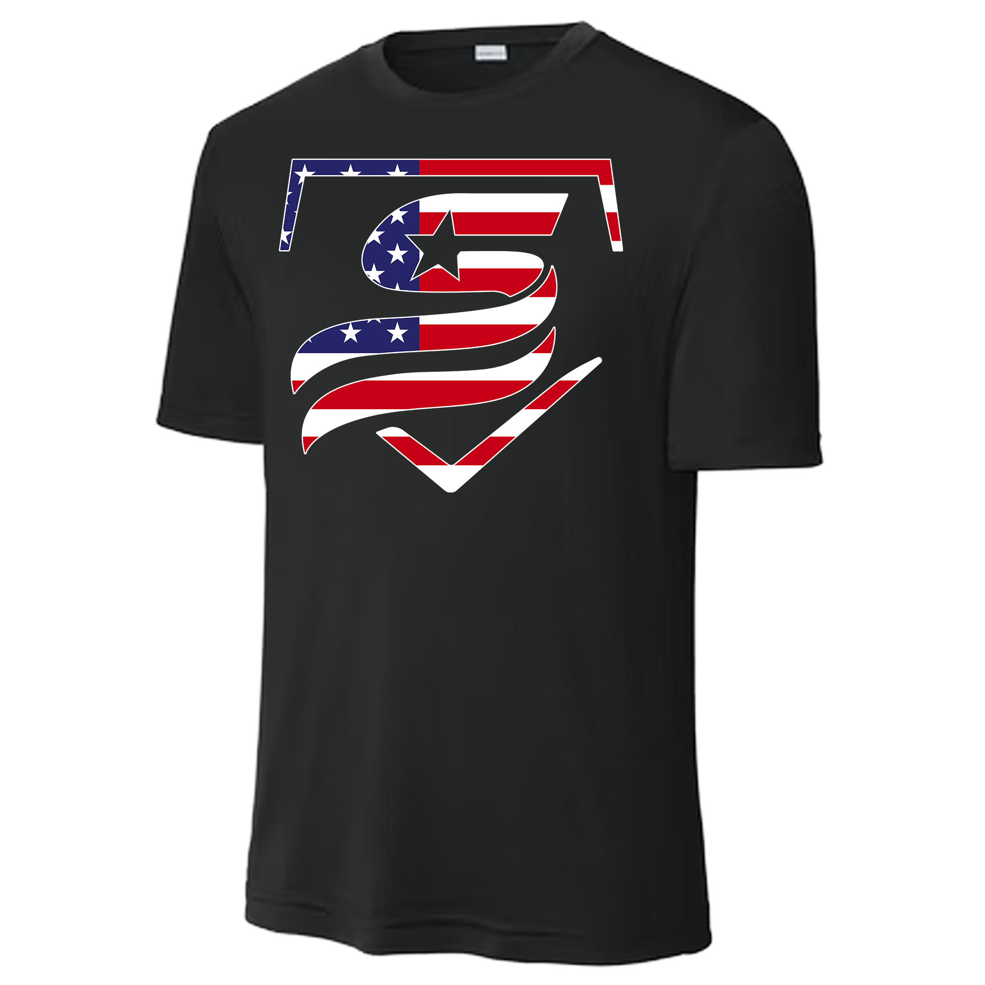 USSSA USA Flag Dri-Fit Crew Neck