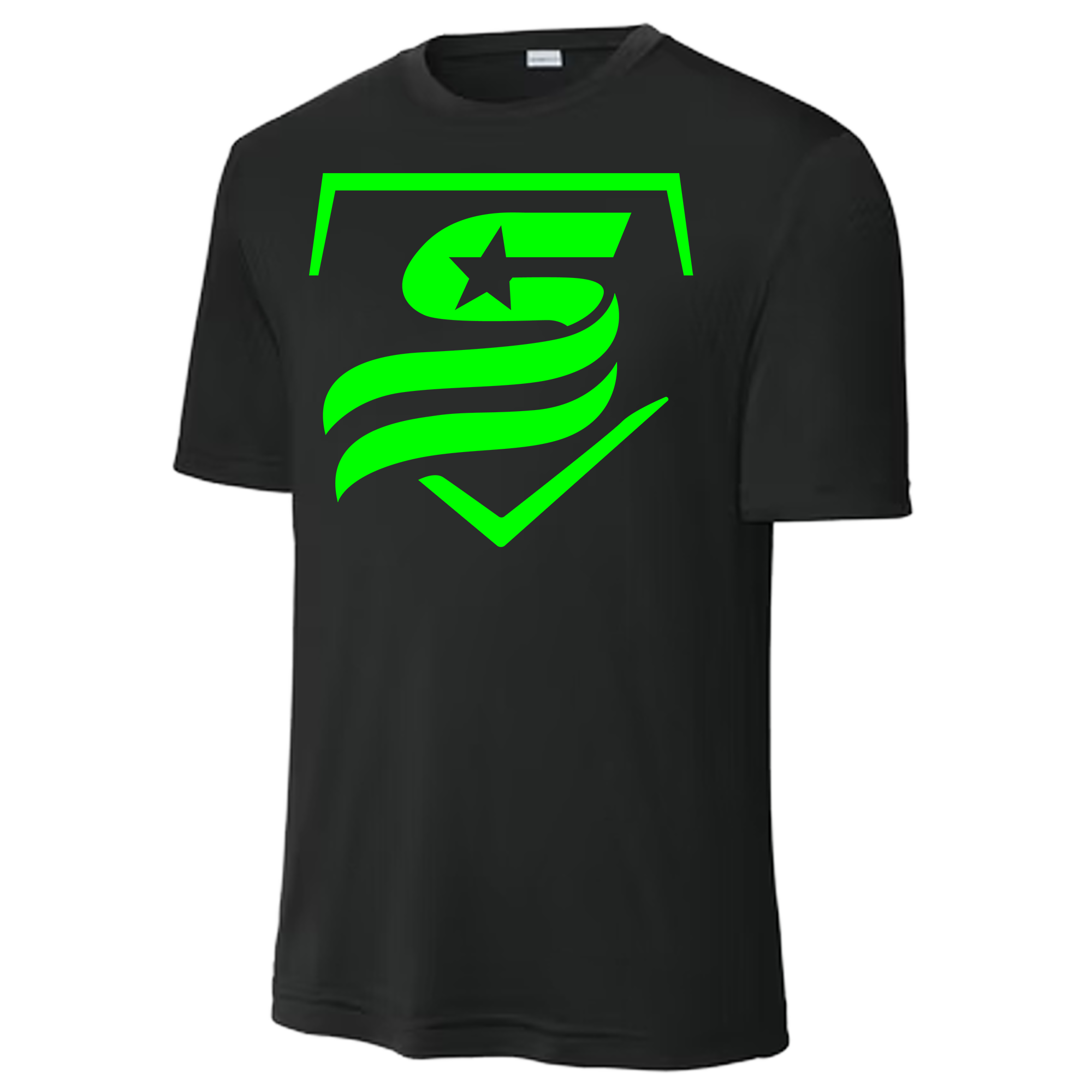 USSSA Neon Green Dri-Fit Crew Neck
