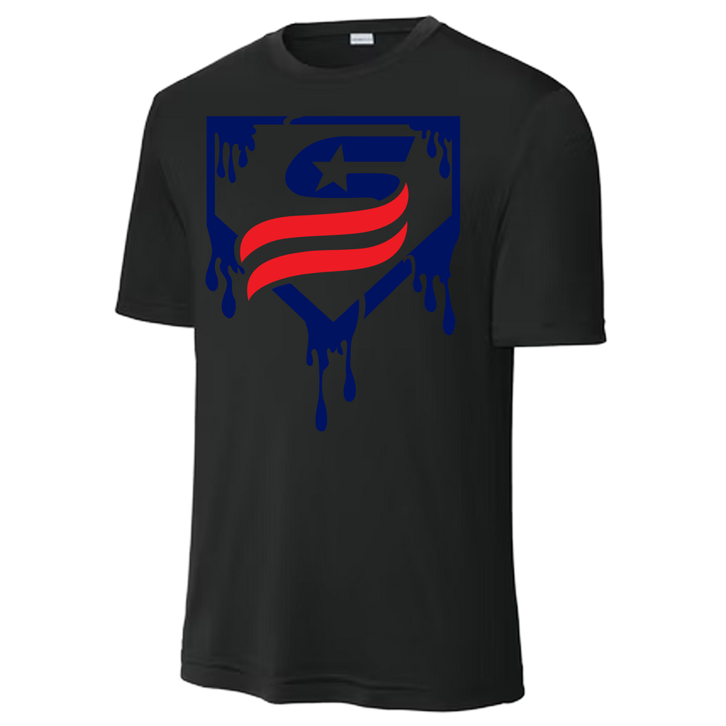 USSSA Blue Drip Dri-Fit Crew Neck