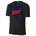 USSSA Blue Drip Dri-Fit Crew Neck