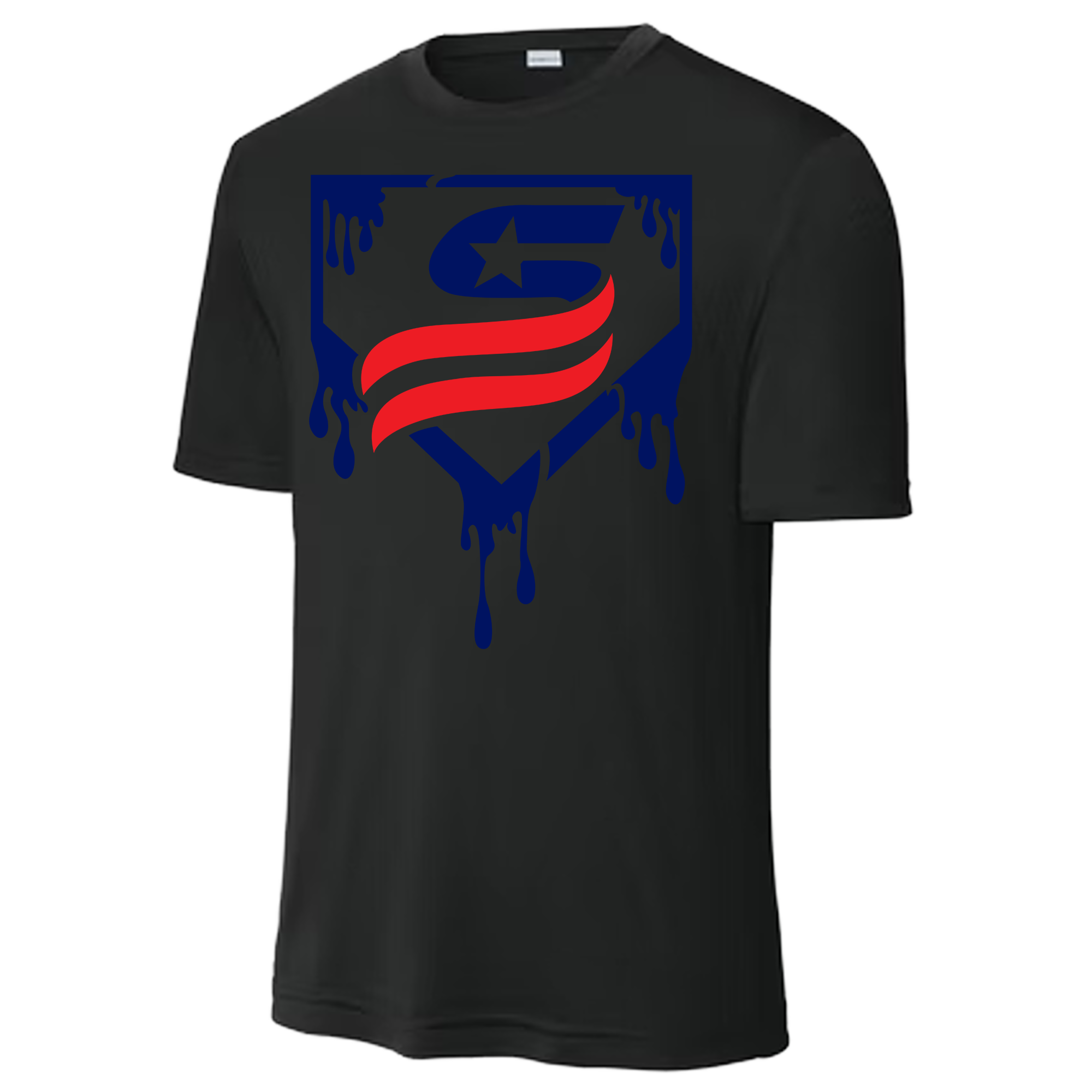 USSSA Blue Drip Dri-Fit Crew Neck