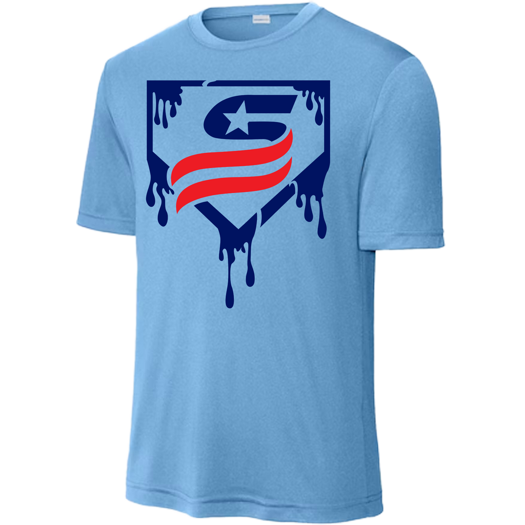 USSSA Blue Drip Dri-Fit Crew Neck