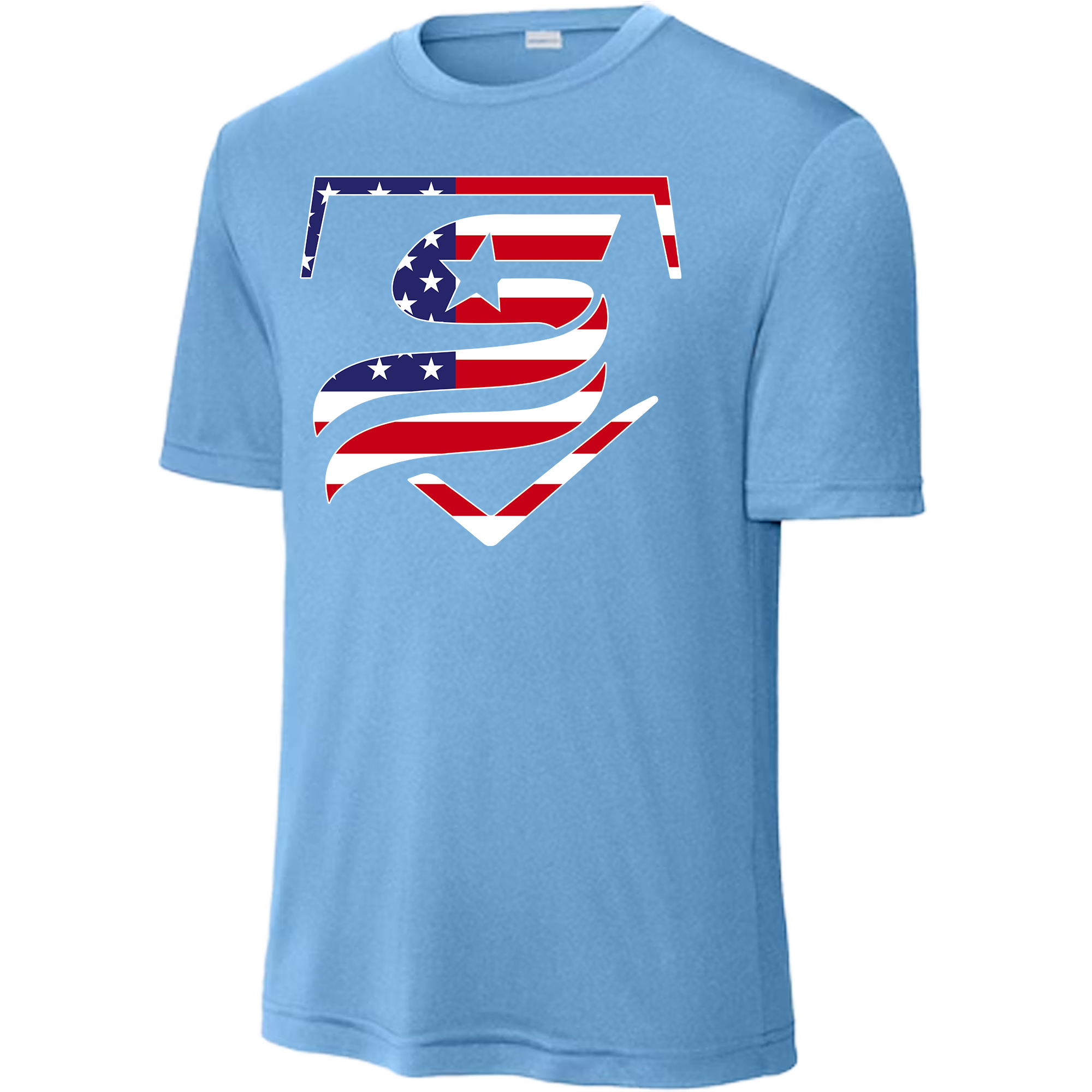 USSSA USA Flag Dri-Fit Crew Neck