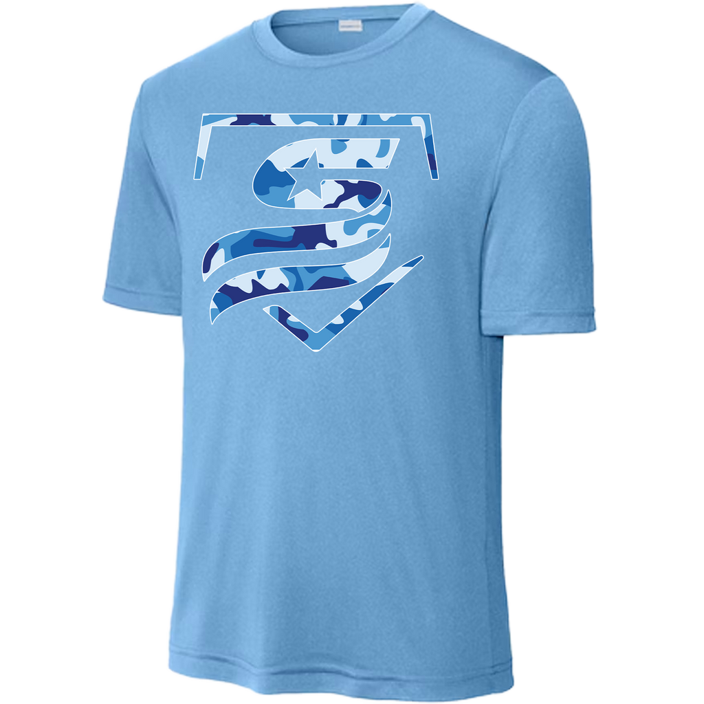 USSSA Blue Camo Dri-Fit Crew Neck
