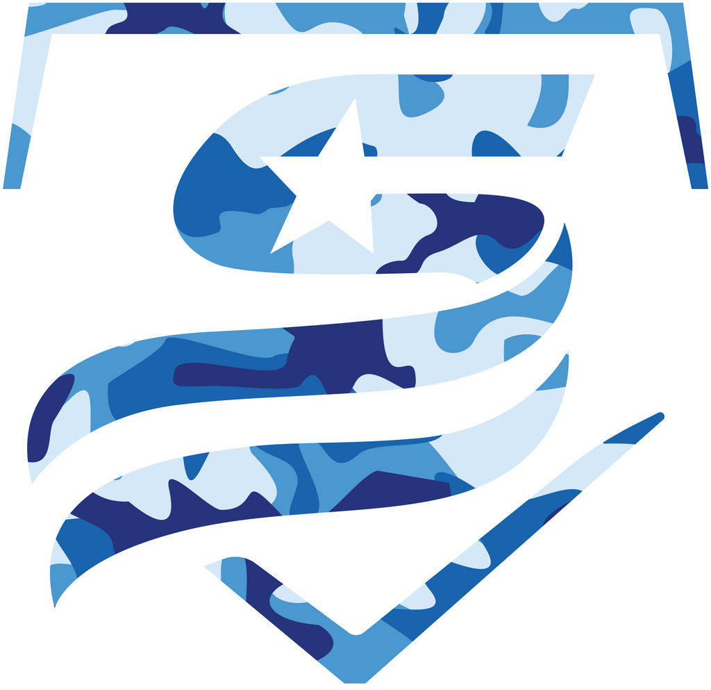 USSSA Blue Camo Dri-Fit Crew Neck