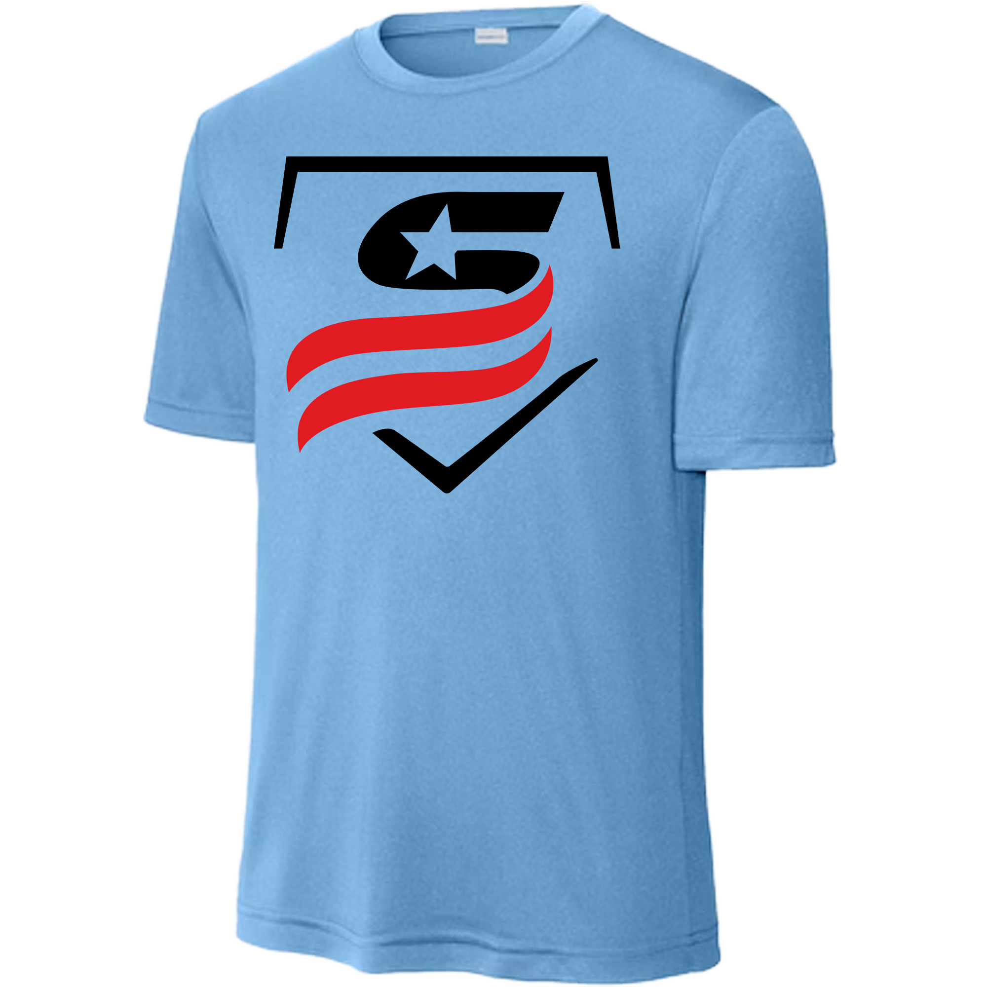 USSSA Black Iconic Dri-Fit Crew Neck