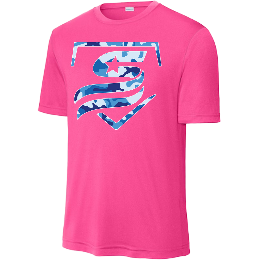 USSSA Blue Camo Dri-Fit Crew Neck