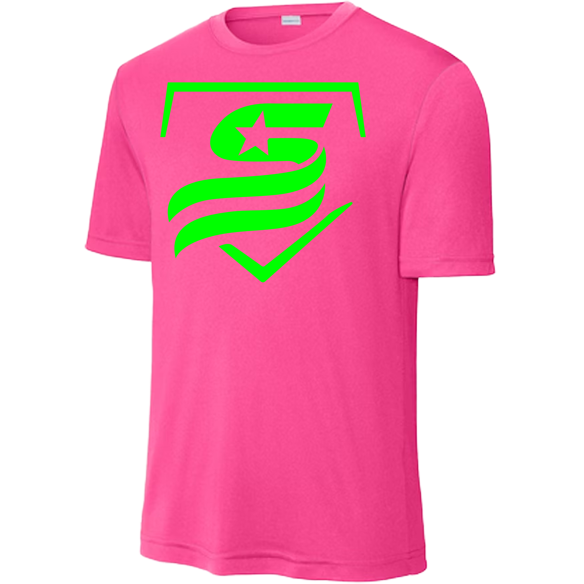 USSSA Neon Green Dri-Fit Crew Neck