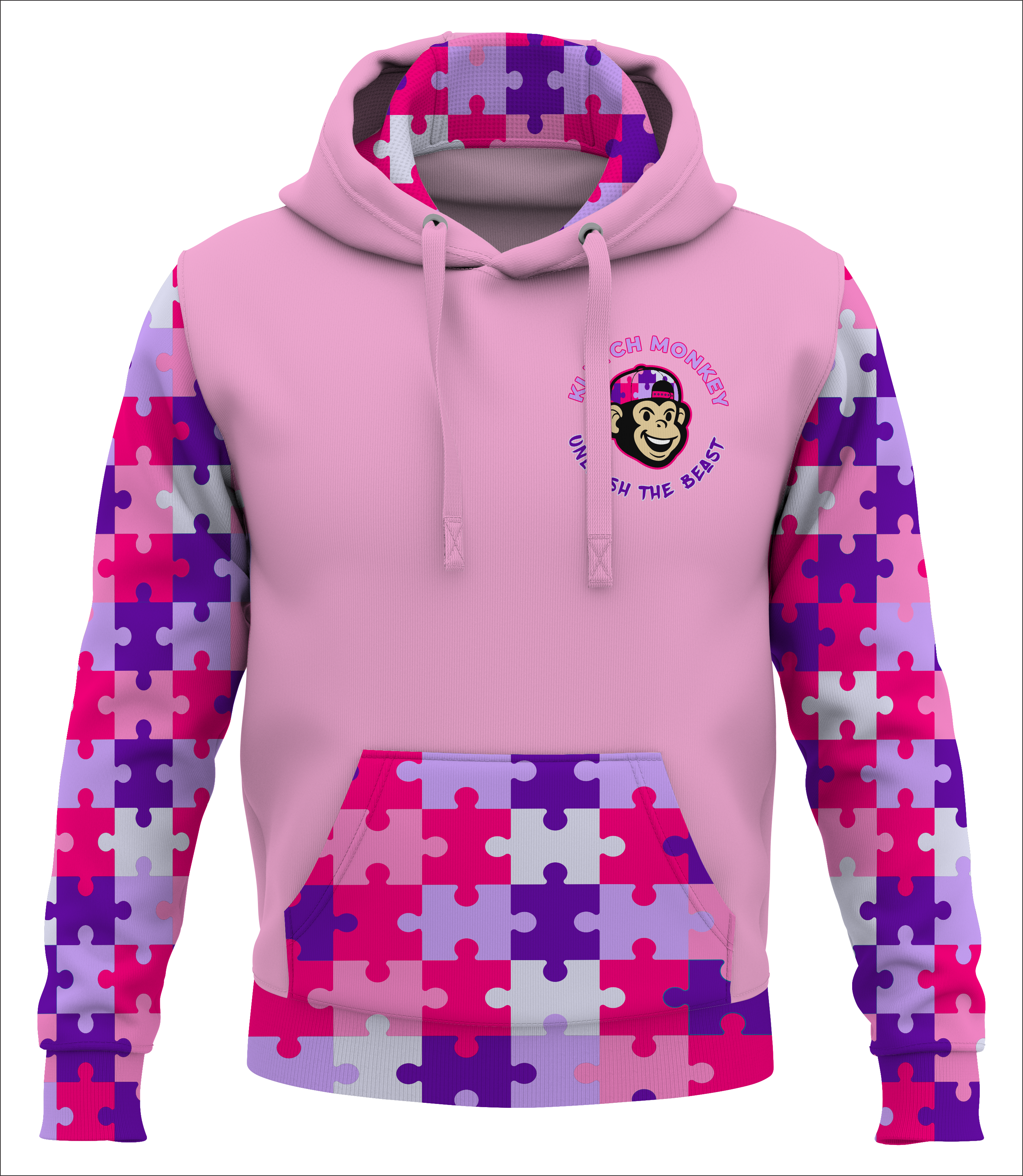 Rizz Em With The Tism Hoodie - Pink Edition