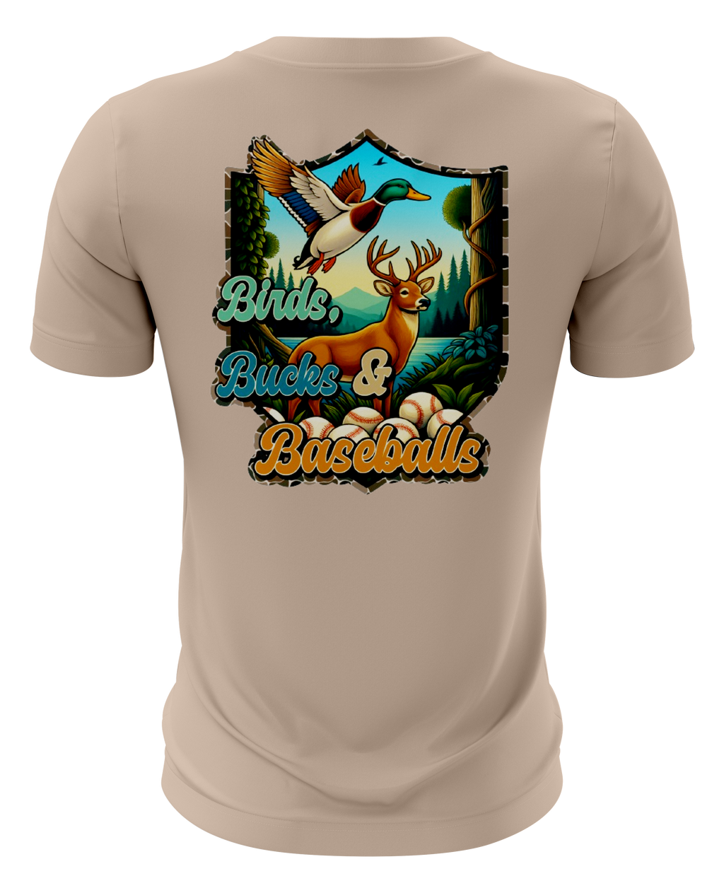 Birds, Bucks, Baseballs Crew Neck