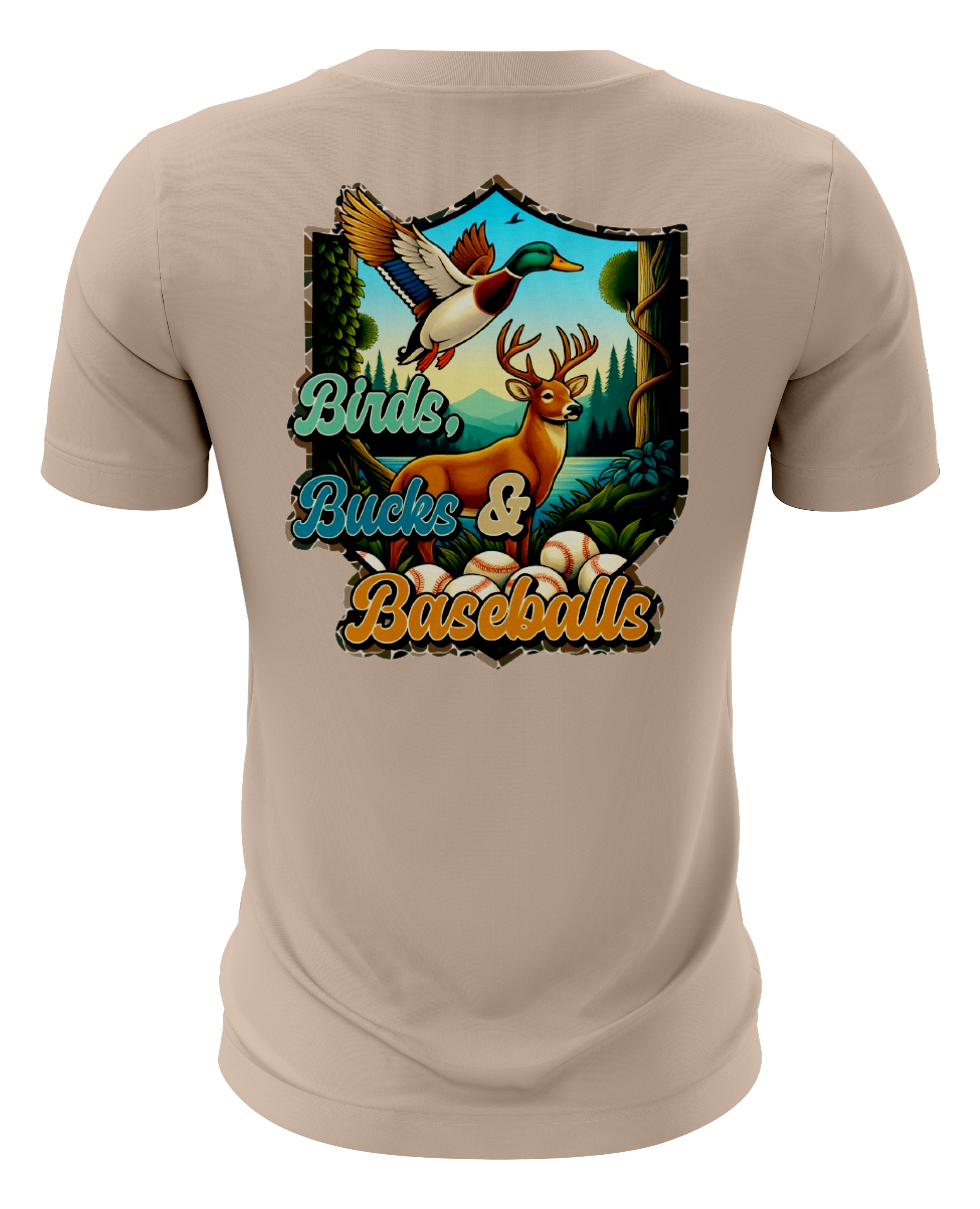 Birds, Bucks, Baseballs Crew Neck