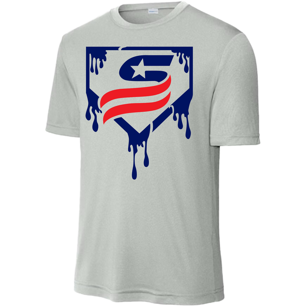 USSSA Blue Drip Dri-Fit Crew Neck