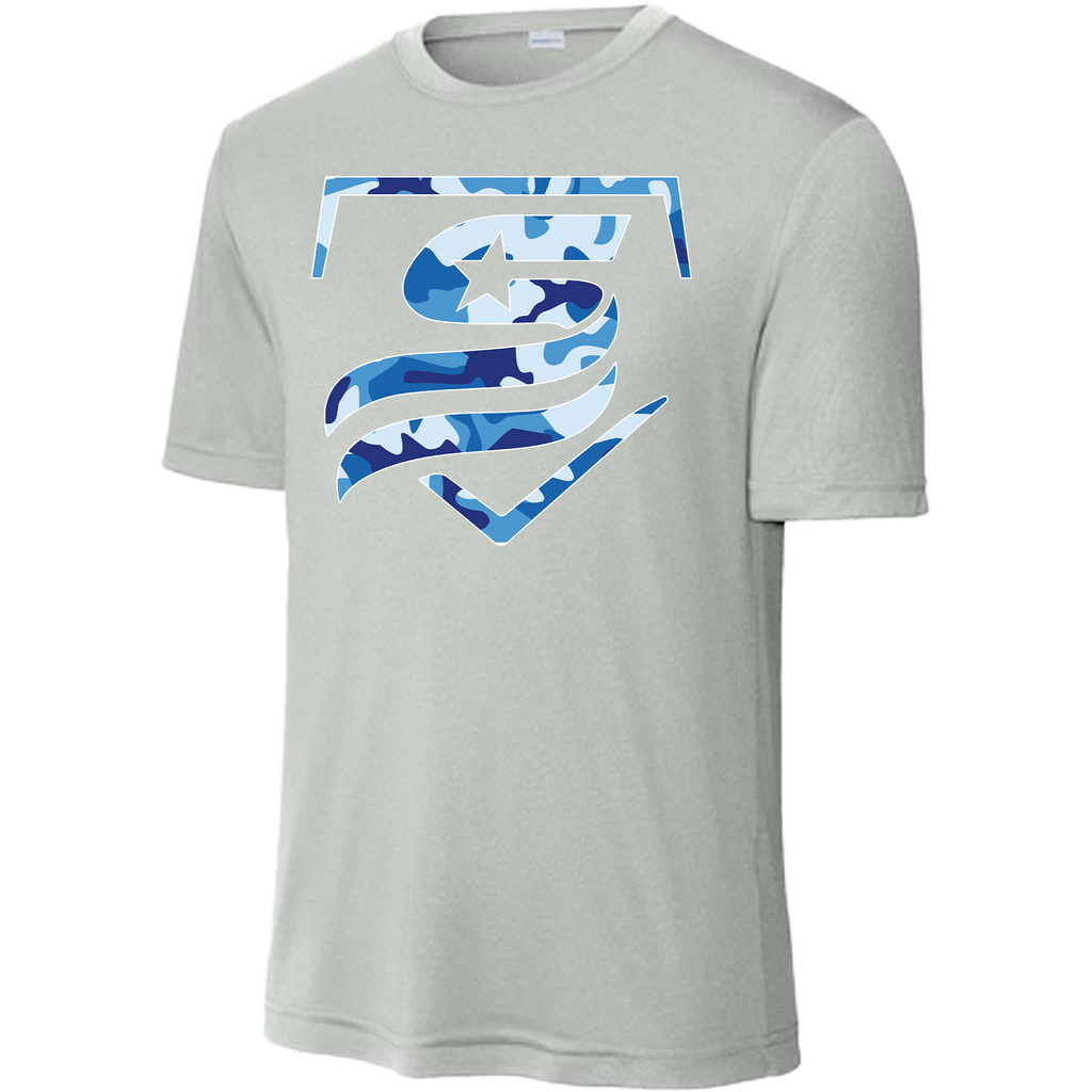 USSSA Blue Camo Dri-Fit Crew Neck