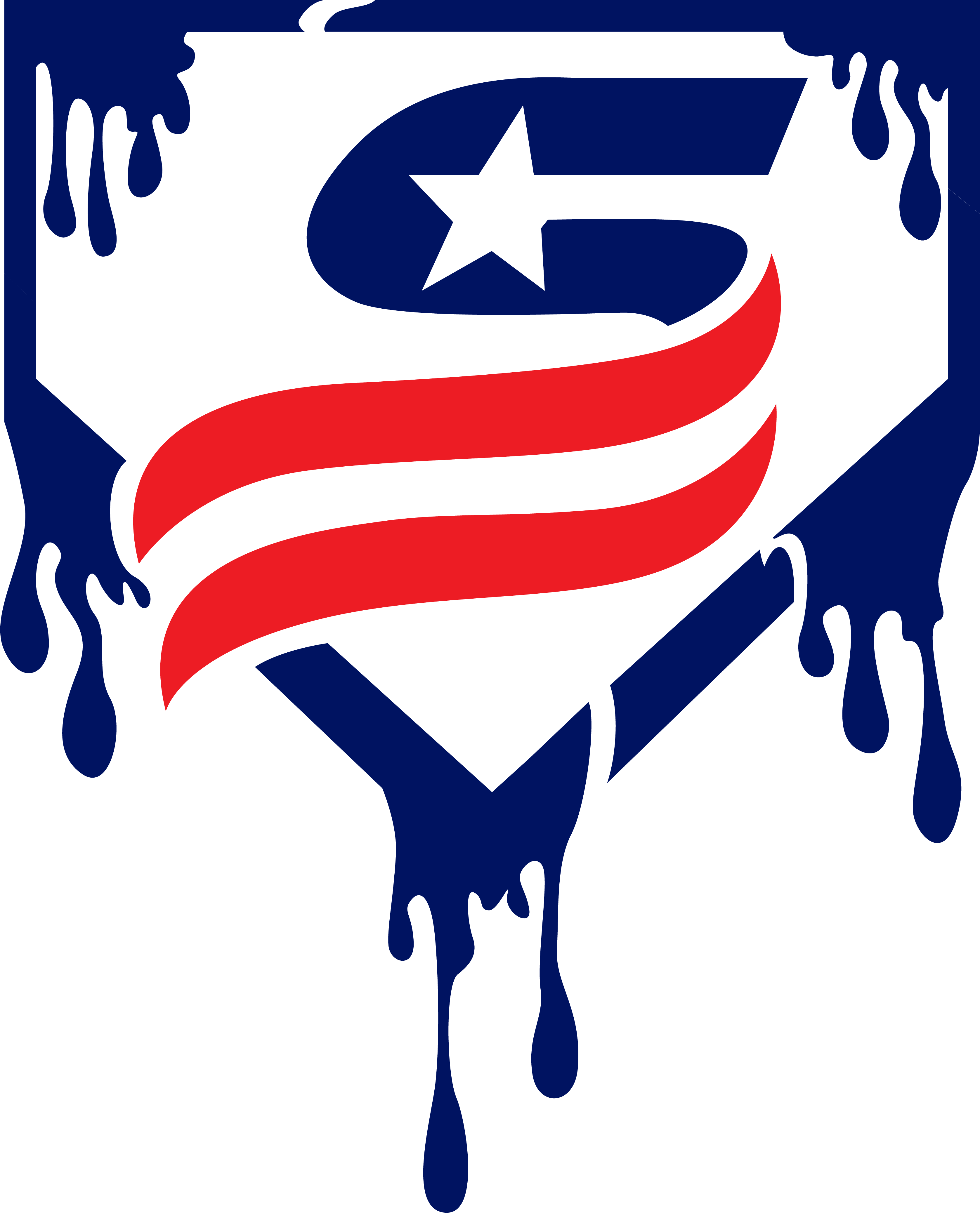 USSSA Blue Drip Dri-Fit Crew Neck