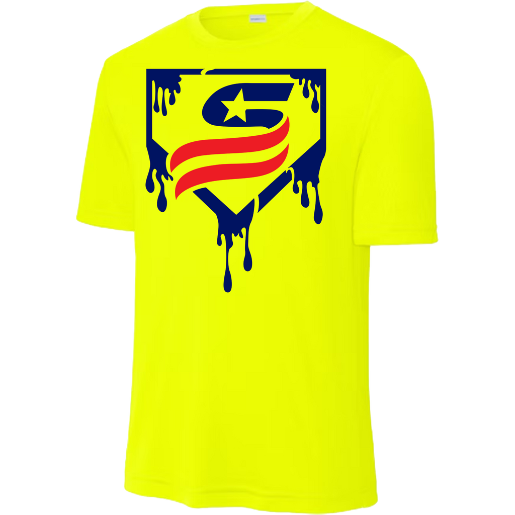 USSSA Blue Drip Dri-Fit Crew Neck